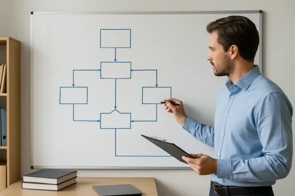 Step-by-step workflow audit flowchart for automated content brief readiness in NextlerAI Publisher.