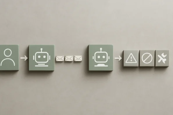 Comparison of automated AI outreach workflow benefits with risks such as false positives and compliance challenges.