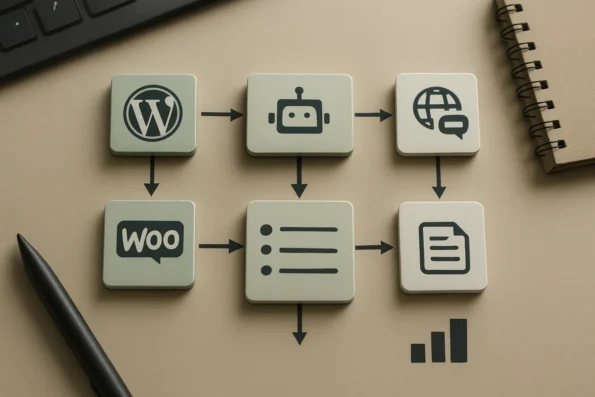 Decision flowchart showing how WordPress and WooCommerce teams select between NextlerAI Assistant and Publisher based on use case, compliance, and multilingual requirements.