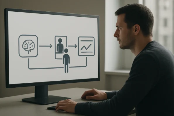 Diagram illustrating AI outreach automation boundaries, with human approval gates, integration permission checks, and analytics dashboard monitoring.
