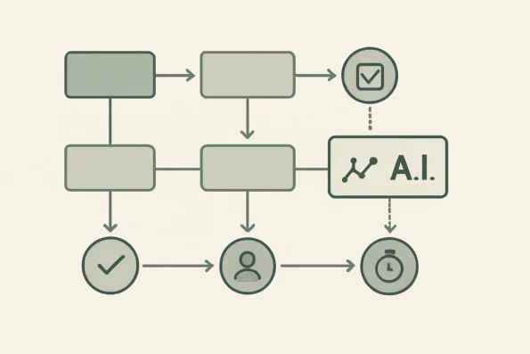 Diagram illustrating WordPress editorial workflow stages, highlighting where NextlerAI analytics track task completion, timing, and compliance.
